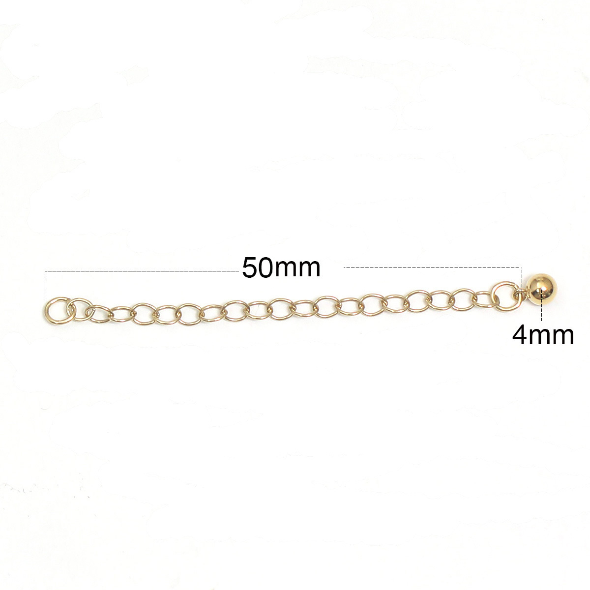 Beadsnice gold filled extender chain connector 50mm DIY jewelry making findings bracelet necklace ID 39991