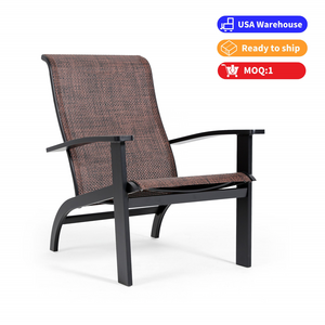 free shipping with US warehouse American outdoor Aluminum Frame Adirondack patio courtyard garden dining Chair camping chair