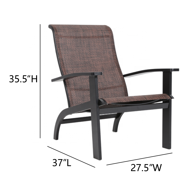 free shipping with US warehouse American outdoor Aluminum Frame Adirondack patio courtyard garden dining Chair camping chair