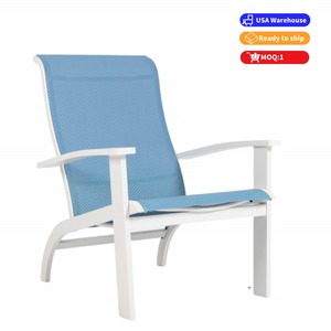 US warehouse in stock Modern Design Aluminum Frame Adirondack Chair outdoor garden chair patio dining chair