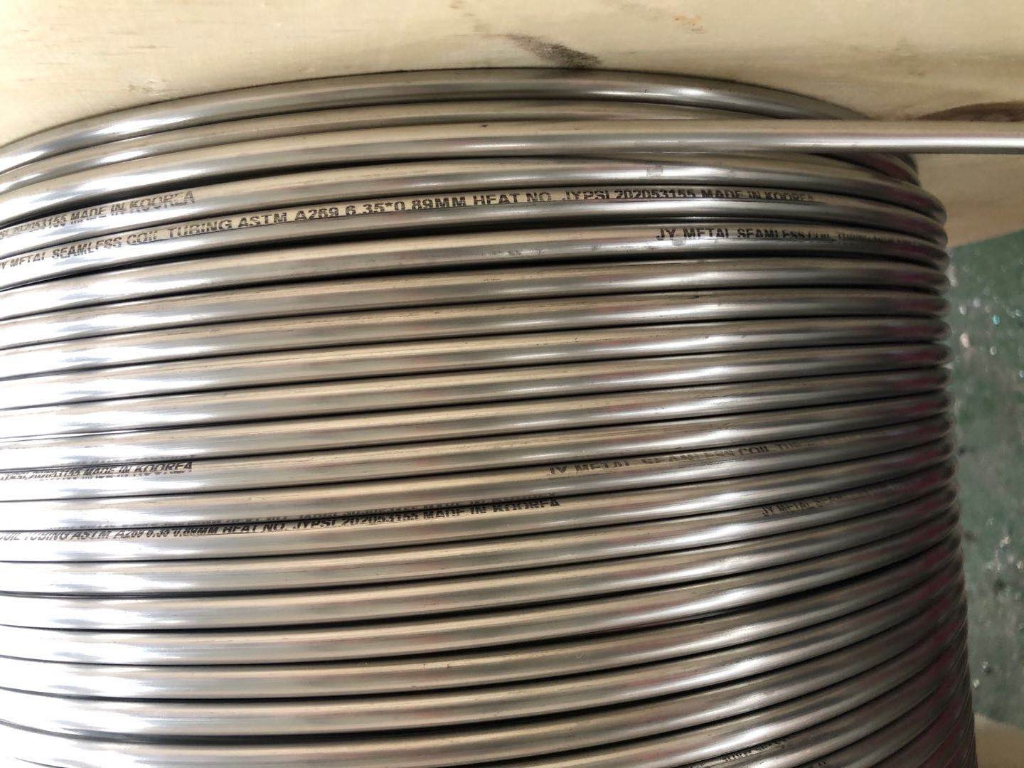 304 304L 1.4401 1.4406 2205  Stainless Steel 316 Tubing Seamless/Cooling Coiled Tube