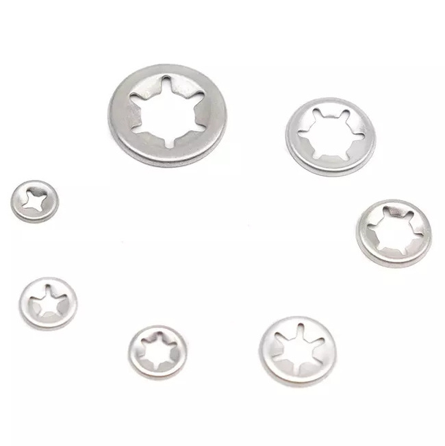 Customized Star Lock Washer Spring Lock Washers Spring Steel Star Appearance Lock Washer