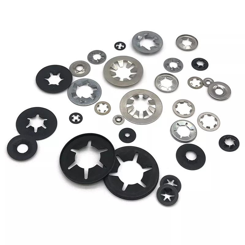 Customized Star Lock Washer Spring Lock Washers Spring Steel Star Appearance Lock Washer