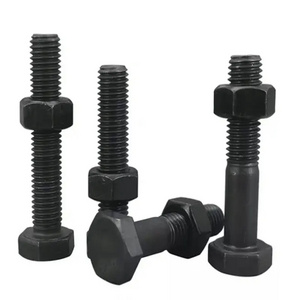 Factory DIN933/DIN931 grade 8.8 10.9 12.9 black oxidized  Hex Unf Hex Bolts/screws