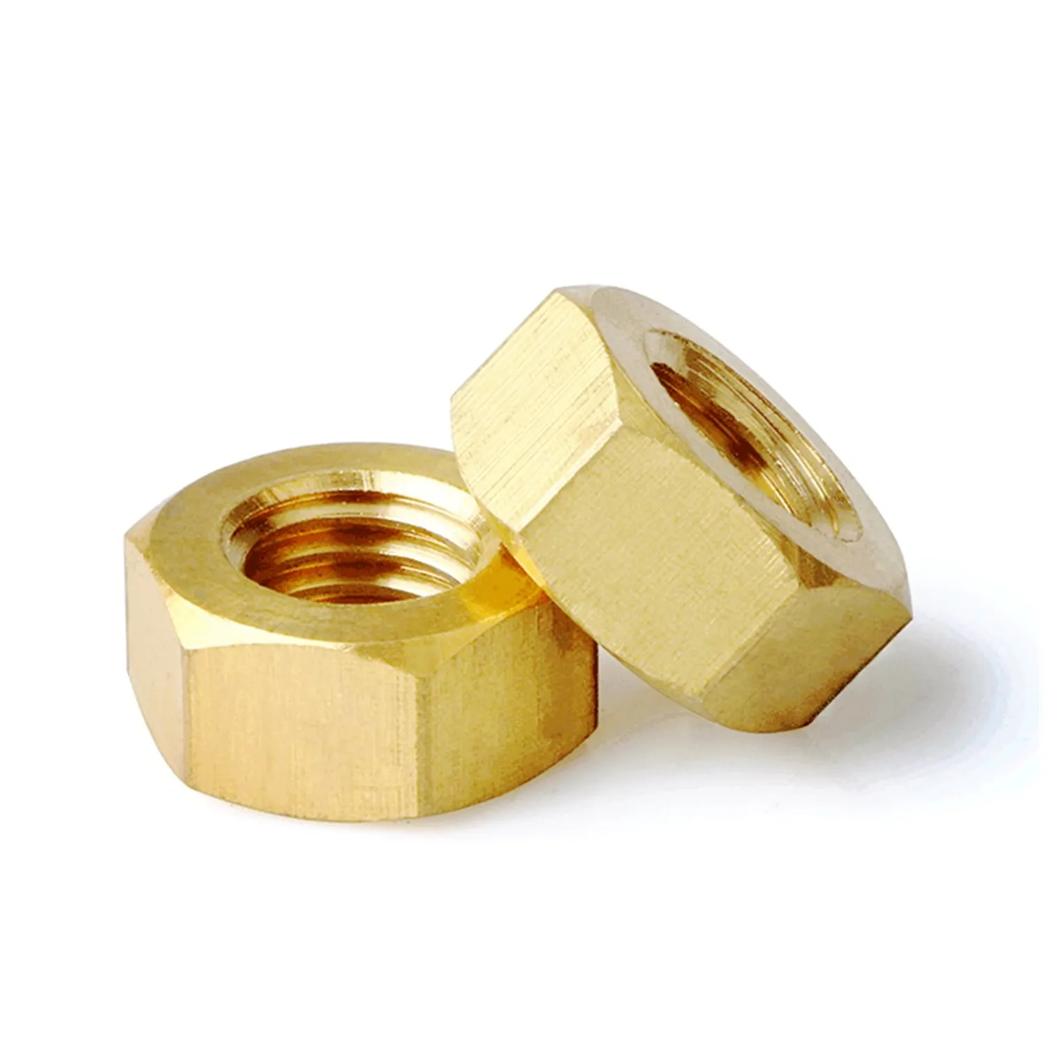 ANSI B18.2.2 DIN934  ISO 4032 m1-m160  brass carbon steel yellow zinc plated H59 H62 copper brass hex nut