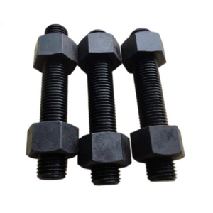 Factory price ASME SA540 grade B23 class 1 (4340) stud bolt with two heavy hex nuts custom made bolts