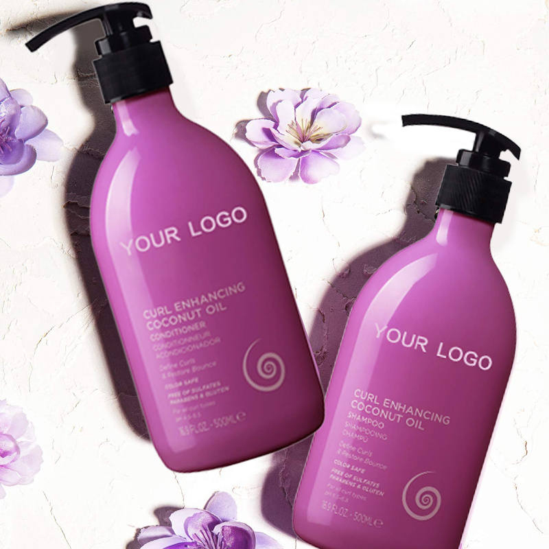 High-Quality Curl Enhancing Coconut Oil Shampoo & Conditioner Set Reduce Frizz Unlimited Bounce Definition Shampoo Set