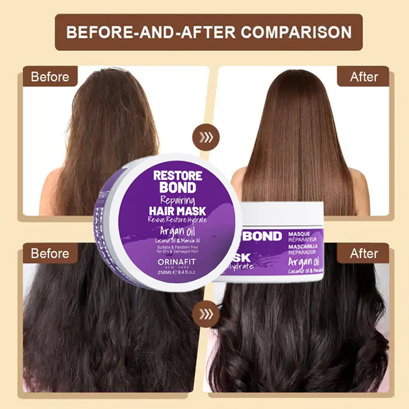 Leave in conditioner Customize Moisturizing keratin hair serum Collagen For Repairing Dry And Damaged mask hair