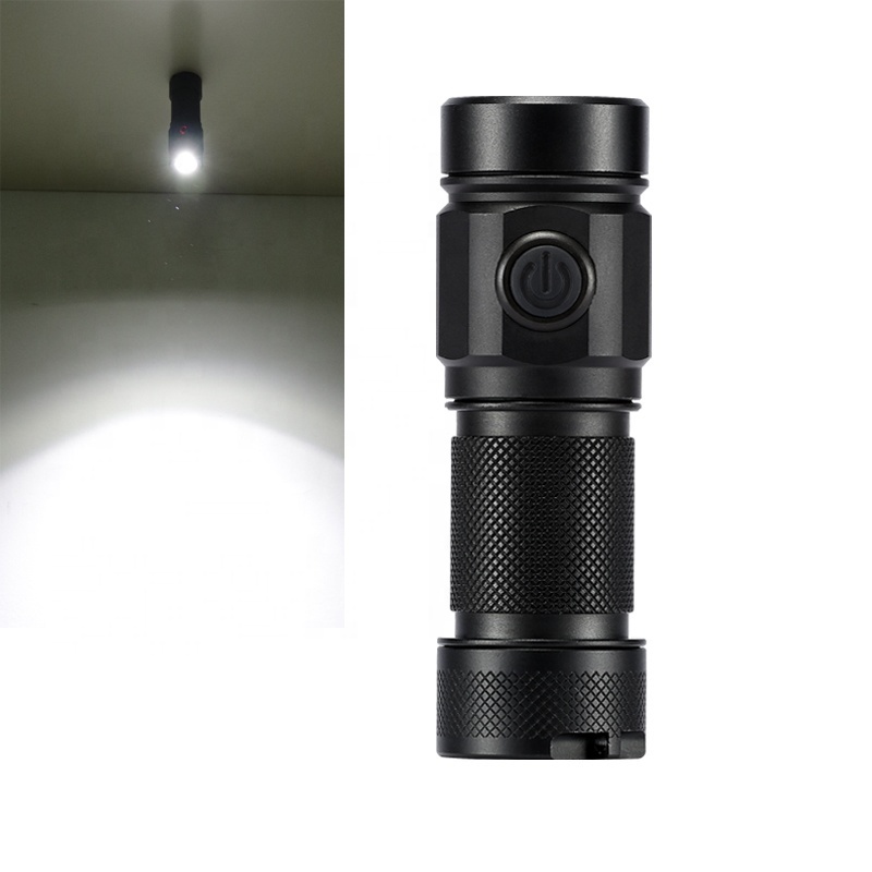 OEM ODM Lanterna Linternas Xm-L2 LED Real 1100 Lumen Mini Magnet Usb Rechargeable El Feneri  Flashlights Torch Flash Light Hlm