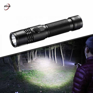 OEM Lanterna Linternas recargable LED 1200 Lumen 500M Pocket Usb Waterproof Rechargeable Flash Light Torches Tactical Flashlight