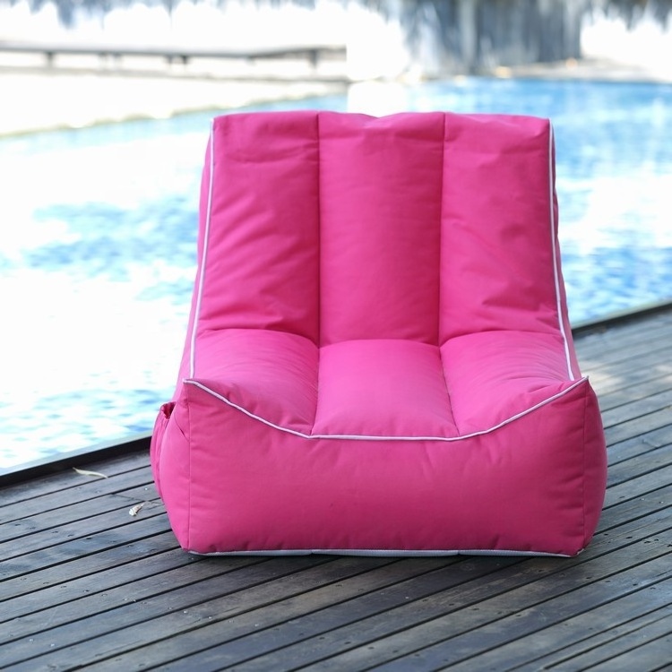 Inflatable waterproof bean bag Outdoor lounge chair floating pool sofa with cover