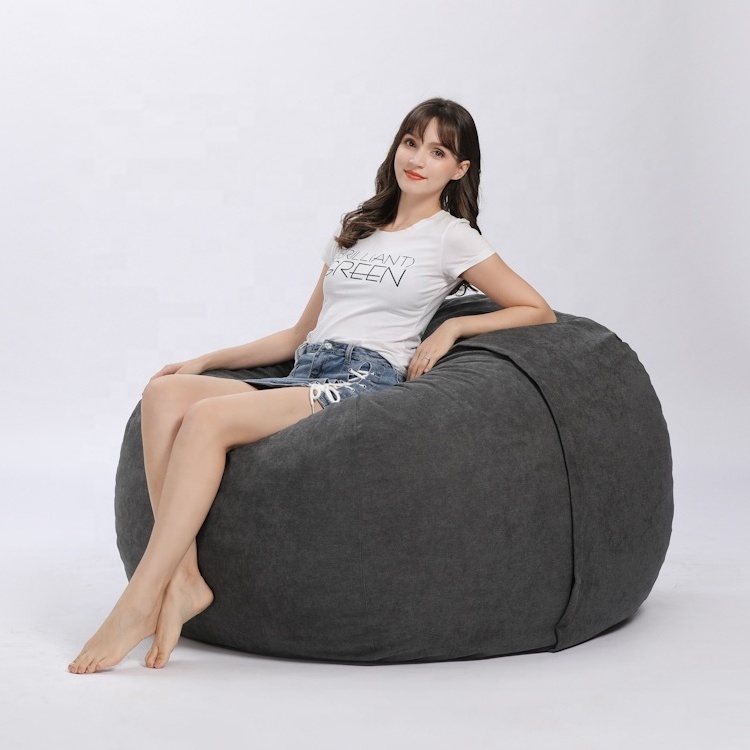 Made in china recliners sofa cover Chinese children armchair foam beanbag ball shape sofa