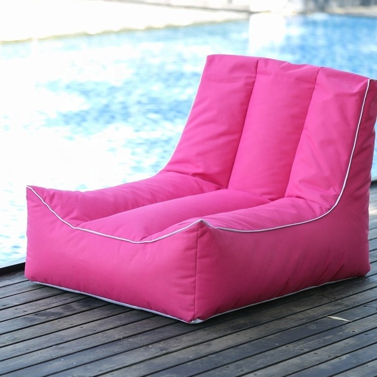 Inflatable waterproof bean bag Outdoor lounge chair floating pool sofa with cover