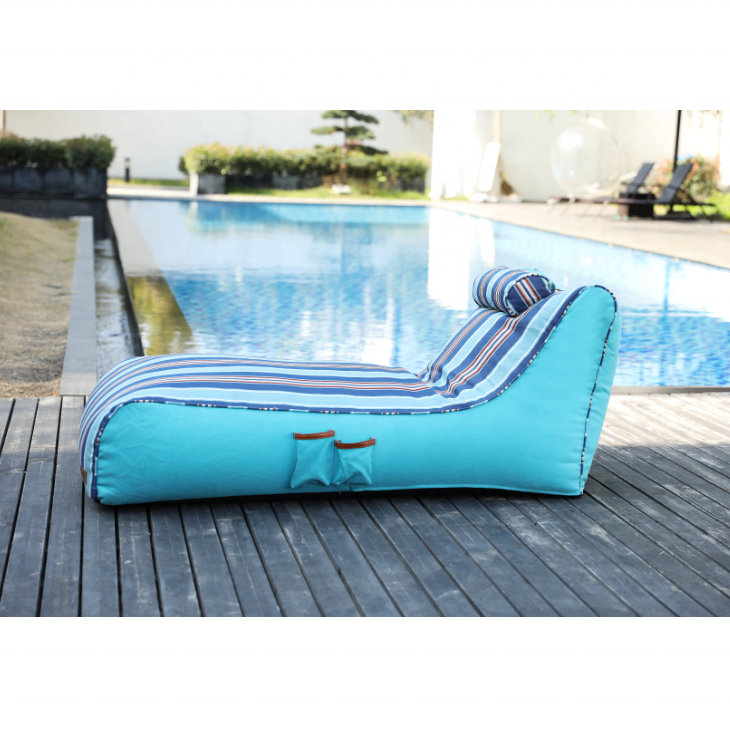 Outdoor swimming pool beach sofa chair lounge style comfort waterproof bean bag chair lazy sunlight bean bags