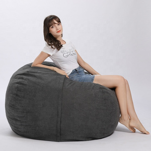 Made in china recliners sofa cover Chinese children armchair foam beanbag ball shape sofa