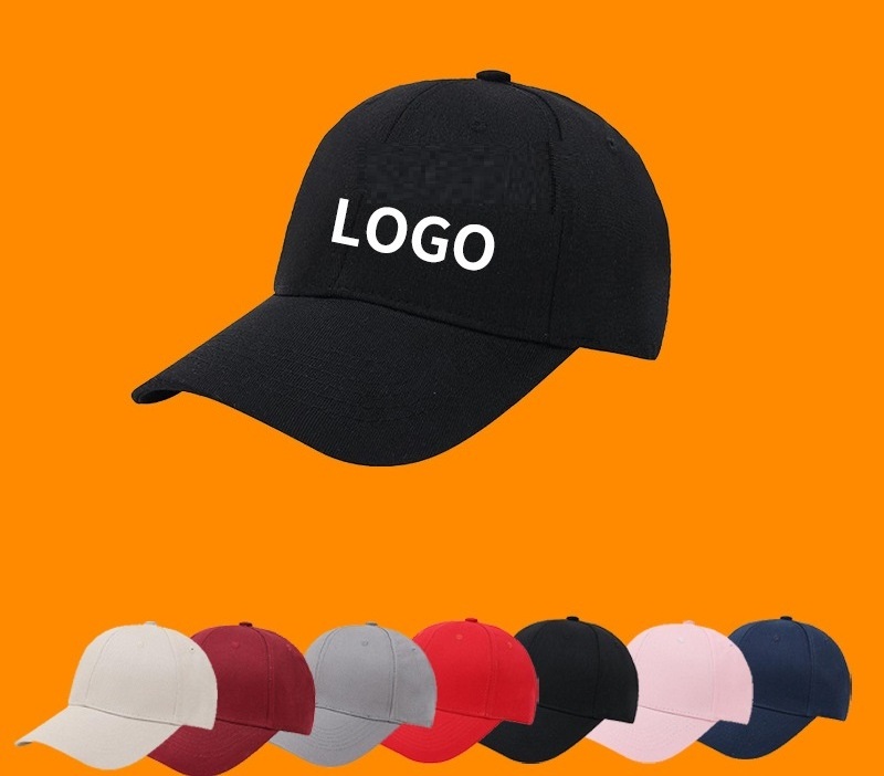 Hat custom logo print embroidered peaked cap volunteer advertising baseball cap men's and women's cap running custom