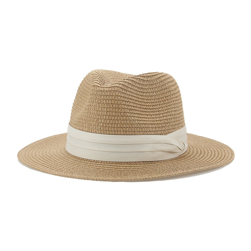 Summer panama hat Wide Brim Fedora Hat women beach hat Straw Hat