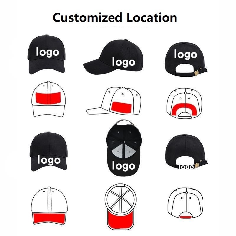 Hat custom logo print embroidered peaked cap volunteer advertising baseball cap men's and women's cap running custom