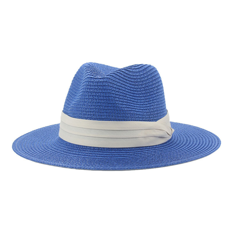 Summer panama hat Wide Brim Fedora Hat women beach hat Straw Hat