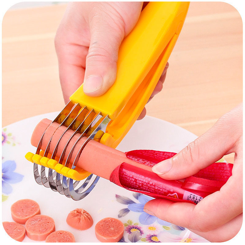 HOT sale Home Kitchen Tool Vegetable Peeler Salad Slice Stainless Steel Banana Cutter Chopper Fruit Cutter Cucumber Knife