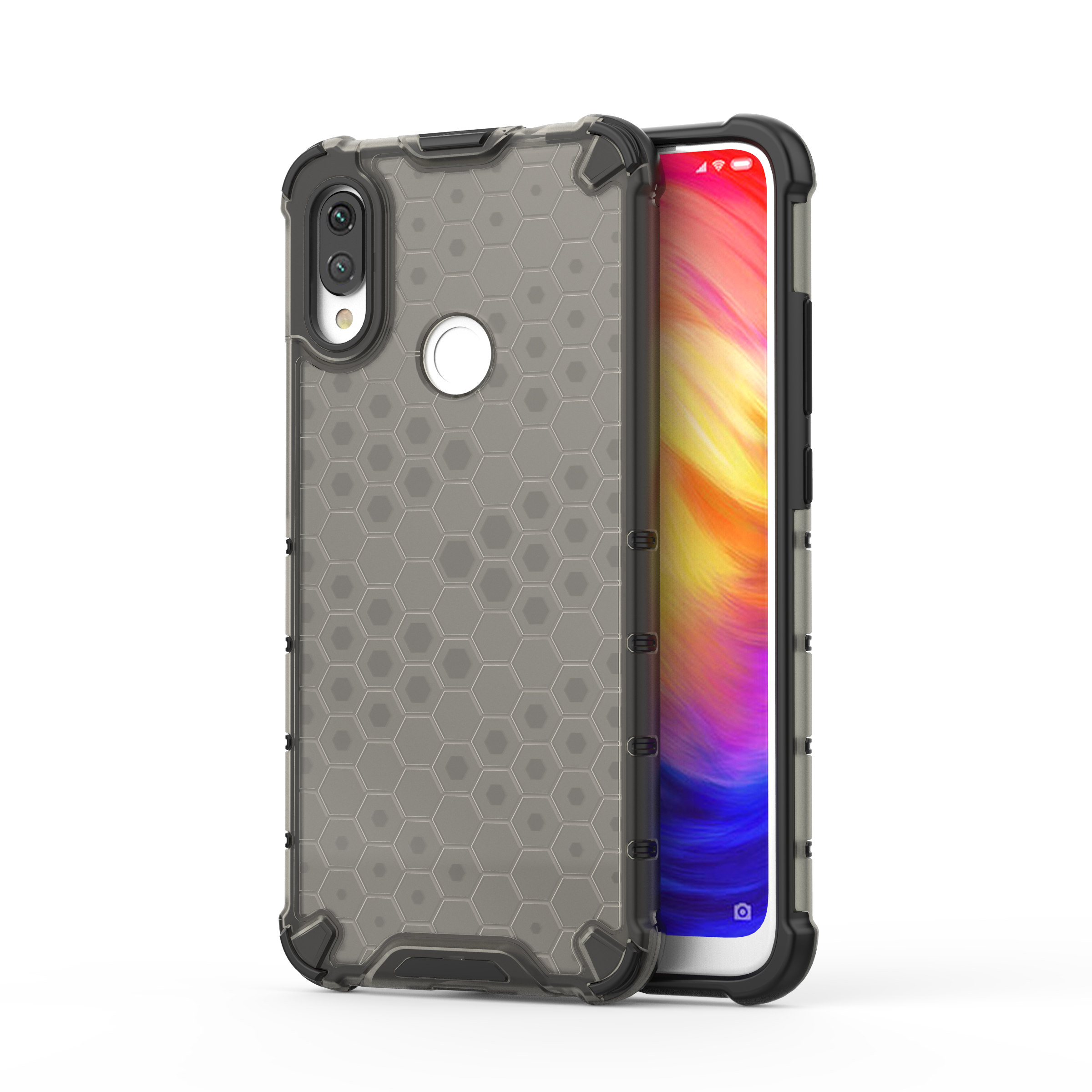 BearDada Transparent Shockproof Candy Color Blank TPU PC Case Phone Covers For Xiaomi Redmi Note 5 6 7 8 8T 9 10 pro Case