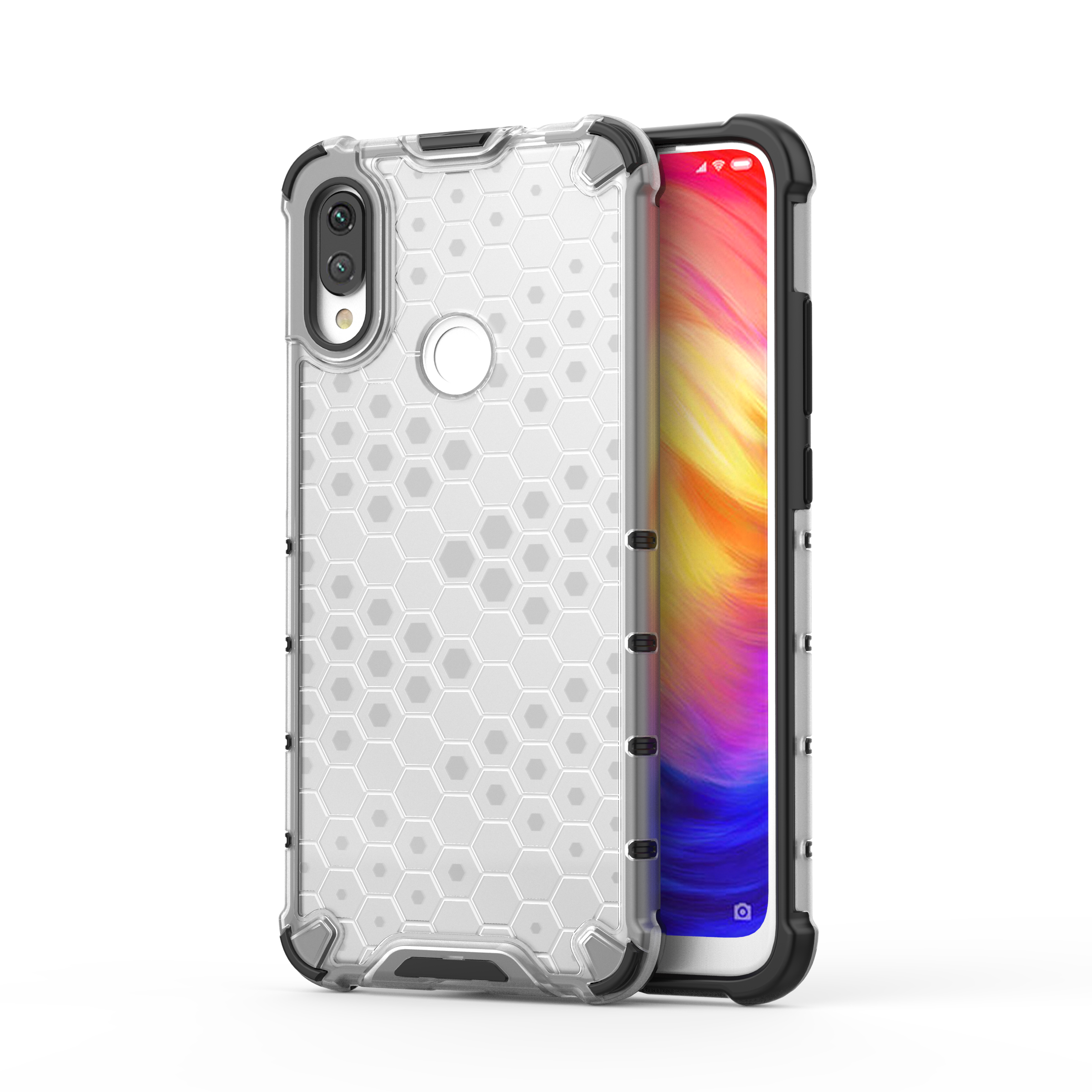 BearDada Transparent Shockproof Candy Color Blank TPU PC Case Phone Covers For Xiaomi Redmi Note 5 6 7 8 8T 9 10 pro Case