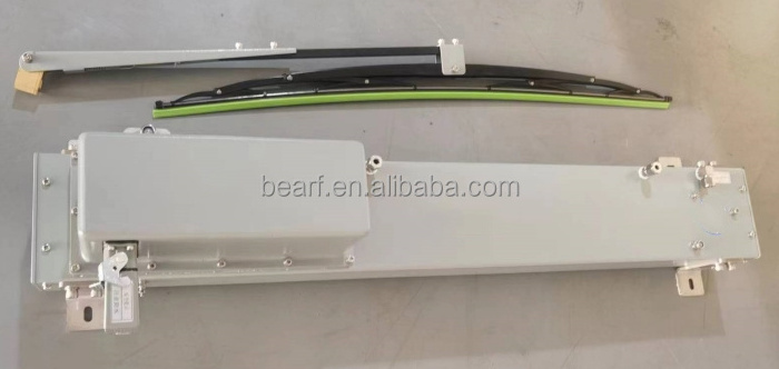 windshield windscreen wiper 2 arms blades water sprayer horizontal cleaning marine ship vessel boat yacht