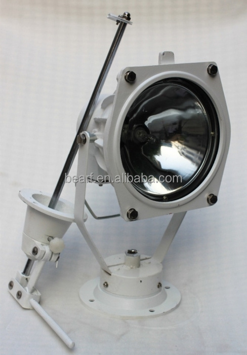 TG9 aluminum marine spot light 12V 24V 100W 200W manual joystick tungsten halogen lamp boat yacht ship vessel