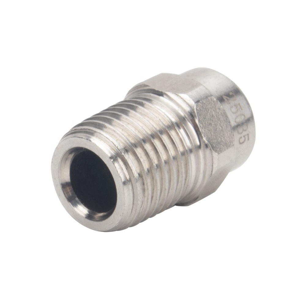 High Pressure Washer Hydro Jet Spray Nozzle Tip Professional Power Washer Stainless Steel Thread Nozzle 1/4