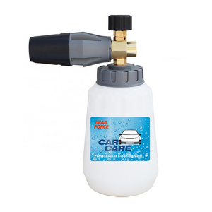 High Pressure Washer Foam Cannon Snow Foam Lance Adjustable Foam Nozzle with Large Mouth Bottle for Water Spray Gun