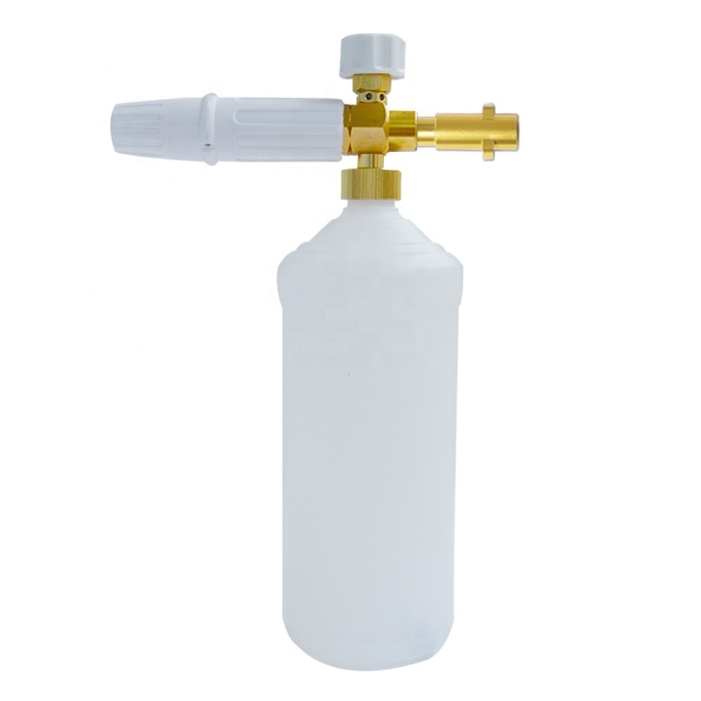 White Snow Foam Lance Power Washer Foam Cannon Foam Nozzle High Pressure Soap Foamer Gun Lance with Multi Adapter