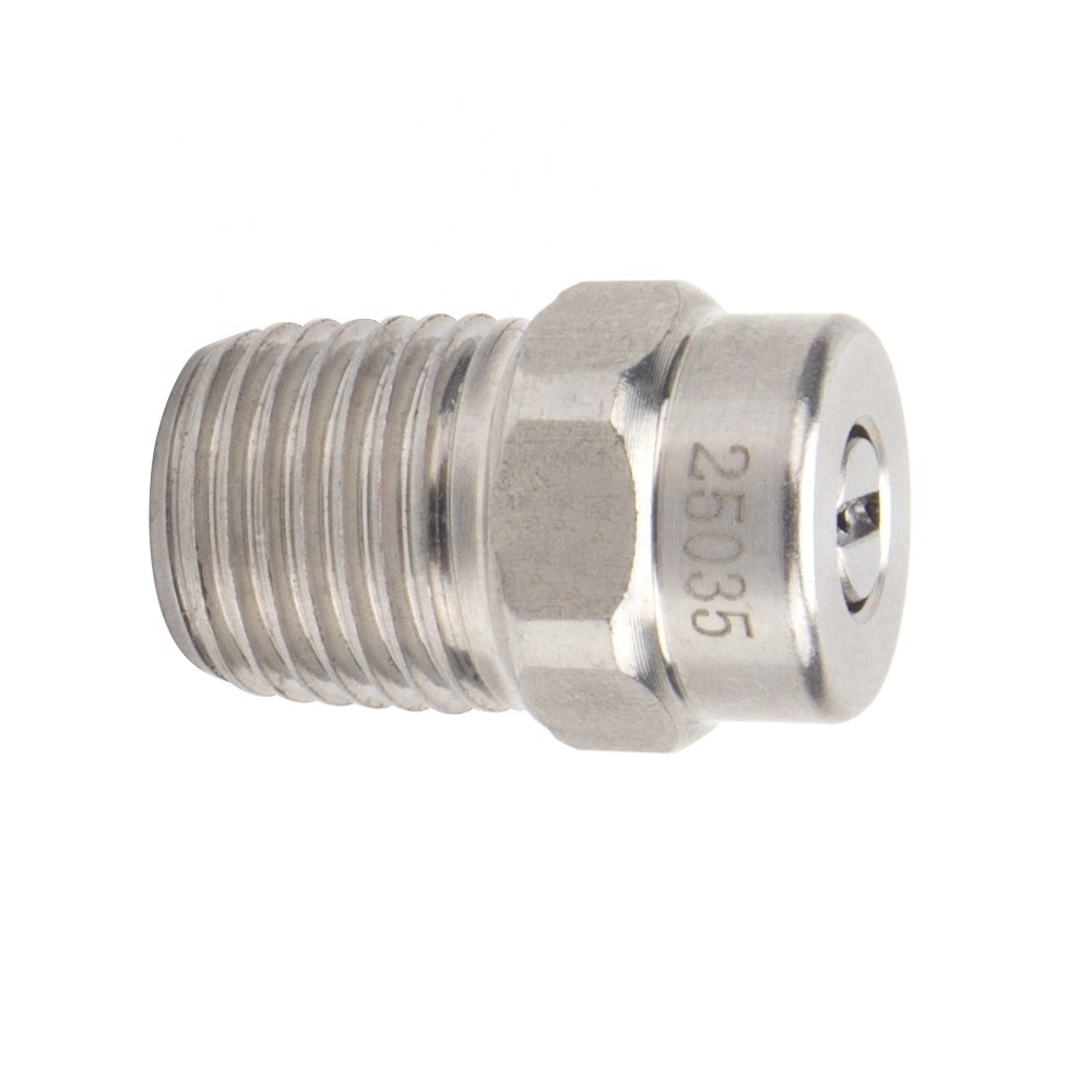 High Pressure Washer Hydro Jet Spray Nozzle Tip Professional Power Washer Stainless Steel Thread Nozzle 1/4