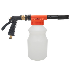 Garden Hose Foam Gun Car Wash Low Pressure Soap Gun Foam Cannon with 2000 ml 64 oz Tank