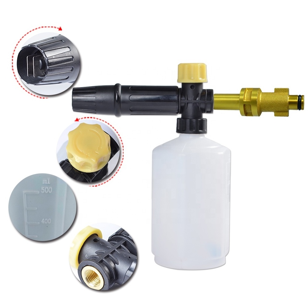 High Pressure Cleaner Foam Gun Hose Kit Car Wash Spray Gun Hose Snow Foam Lance Foam Cannon Kit