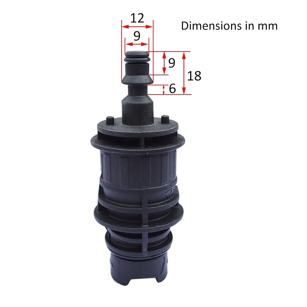 Replacement Pressure Washer Variable Jet Nozzle Rotating Turbo Nozzle with Quick Connection for Lavor Washer Gun Lance Wand