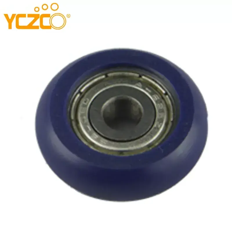 YCZCO Rubber Pulley Wheels With Bearings sliding wardrobe Rubber Ball Bearing Drawer Rollers 625 Rubber Sliding Folding Door