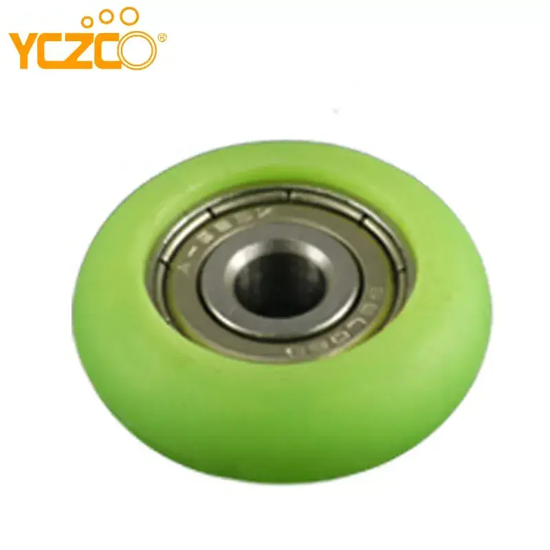 YCZCO Rubber Pulley Wheels With Bearings sliding wardrobe Rubber Ball Bearing Drawer Rollers 625 Rubber Sliding Folding Door