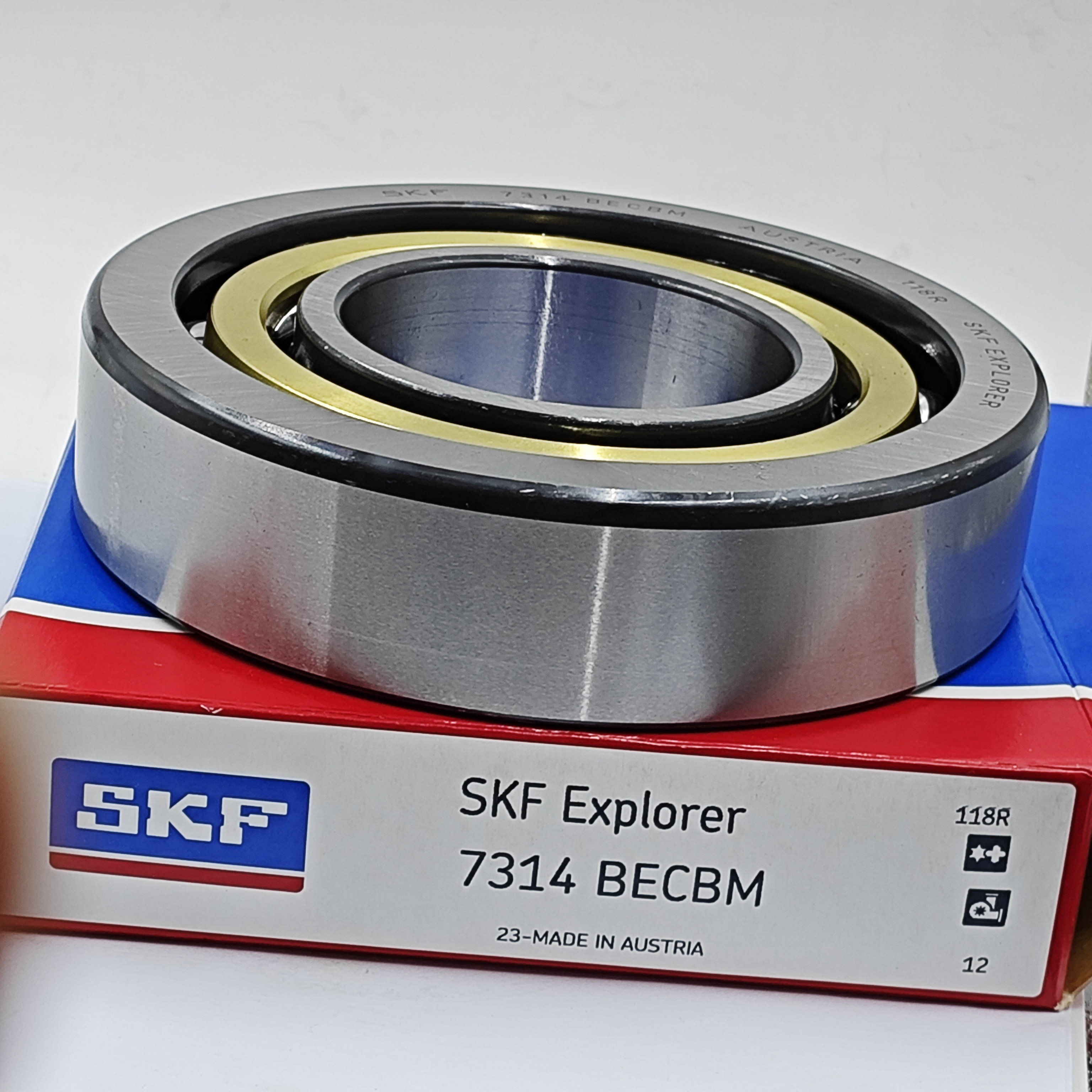 SKF High Temperature And High Precision Angular Contact Ball Bearing 7314 Machine tool spindle BECBM For Machine Tool Spindle