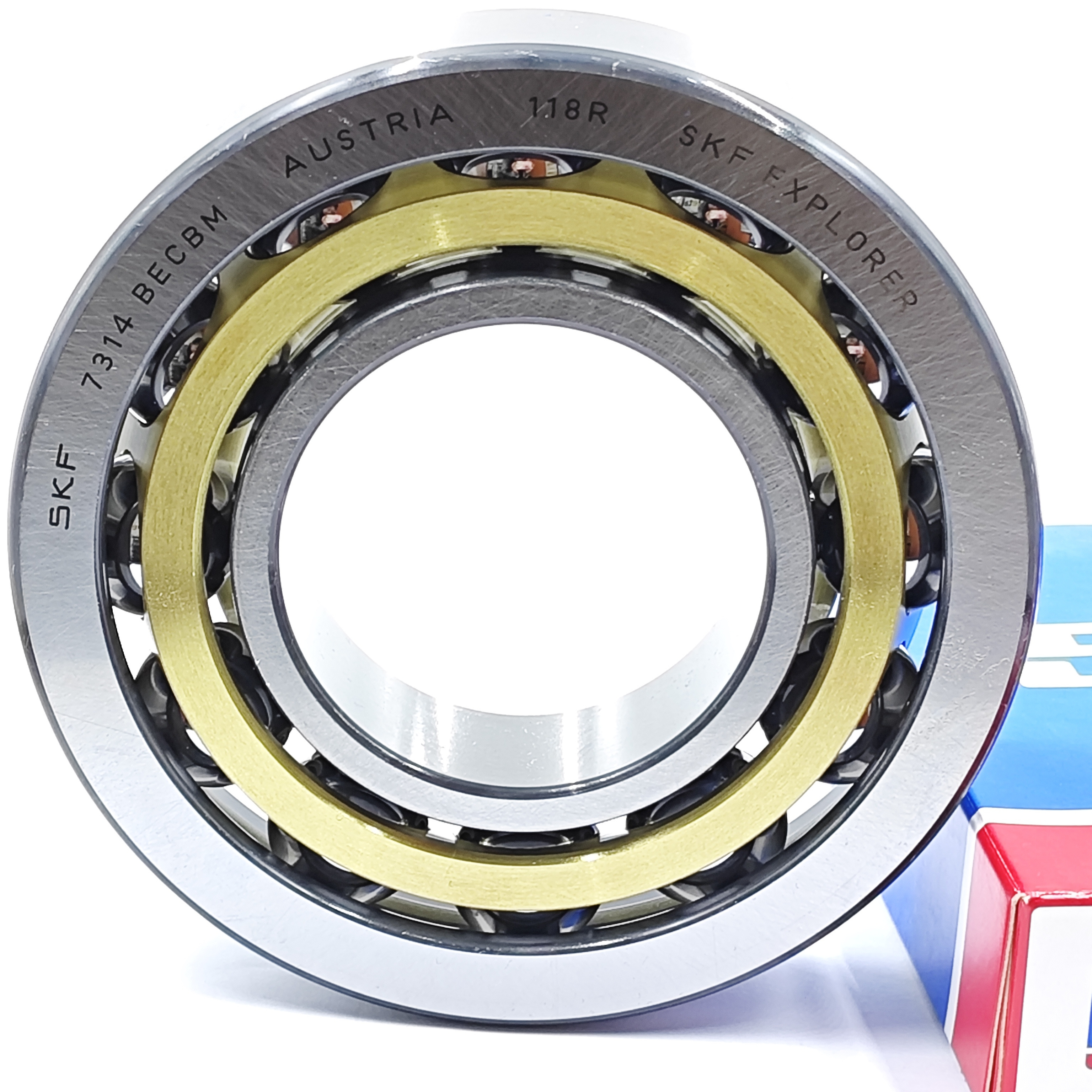 SKF High Temperature And High Precision Angular Contact Ball Bearing 7314 Machine tool spindle BECBM For Machine Tool Spindle