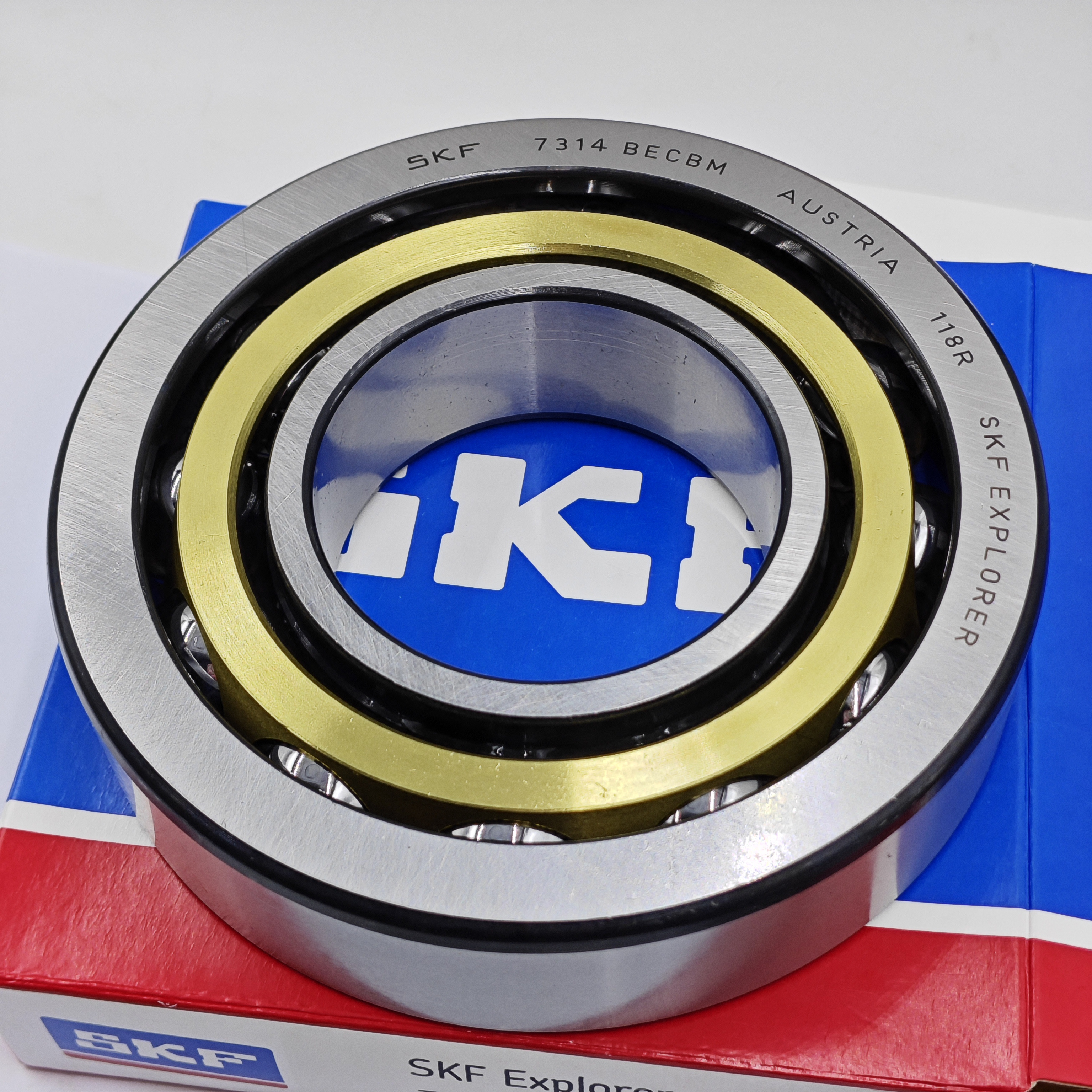 SKF High Temperature And High Precision Angular Contact Ball Bearing 7314 Machine tool spindle BECBM For Machine Tool Spindle