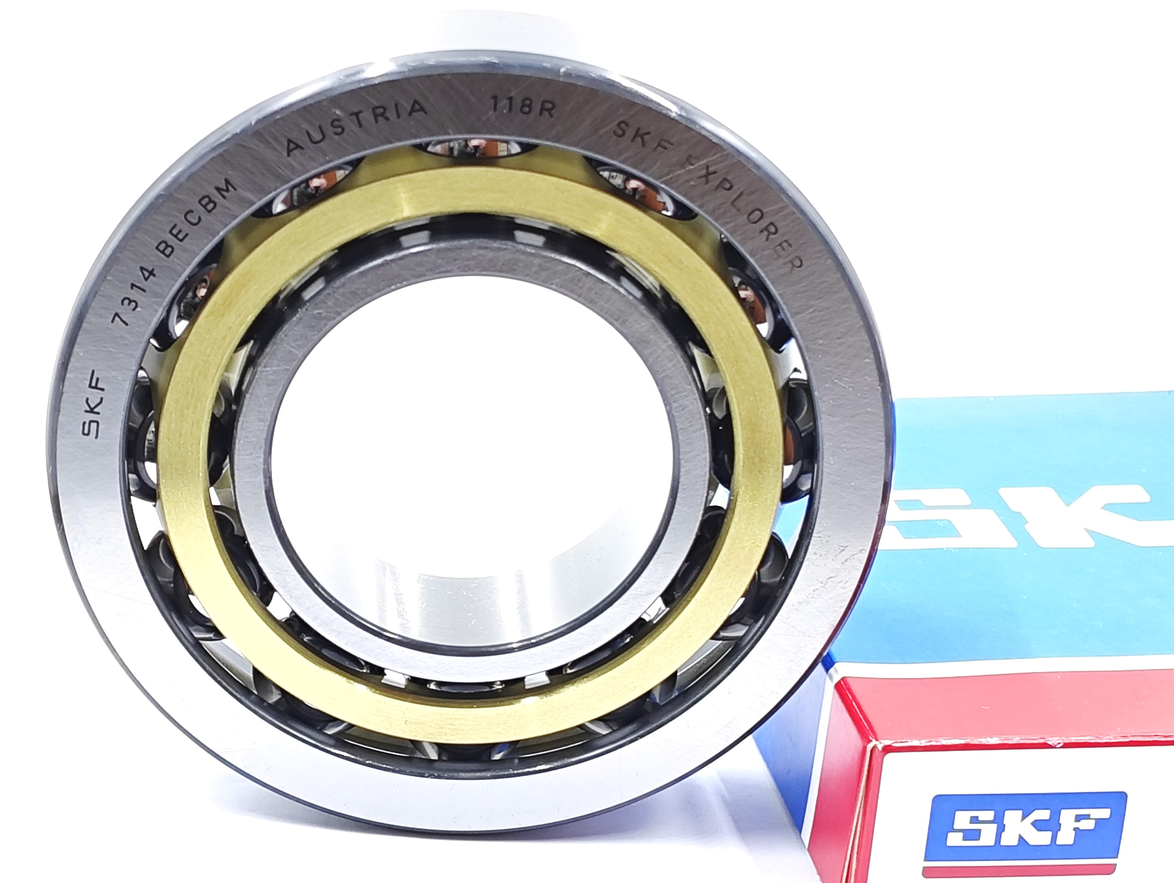 SKF High Temperature And High Precision Angular Contact Ball Bearing 7314 Machine tool spindle BECBM For Machine Tool Spindle