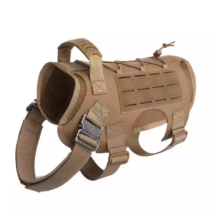 Wholesale Pet dog trainer vest molle Large Size tactical Training Harness cooling vest for dogs