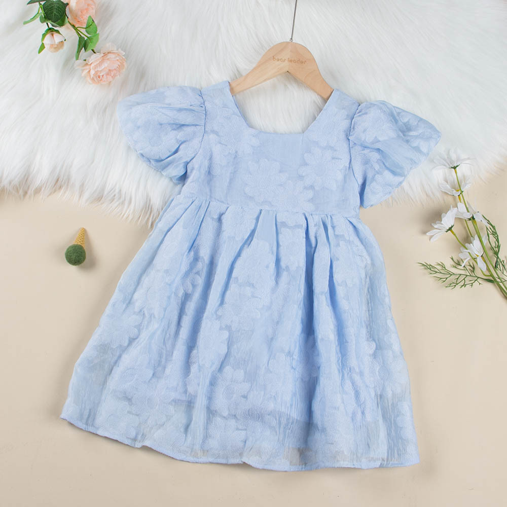 Casual Princess Dress Girl 2022 New Fashion Flower Girl Dresses Print Little Girls Costume 1-6 Years Party Dresses