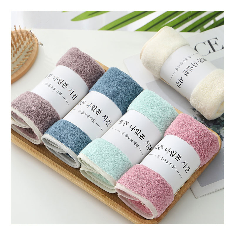 Factory High Quality Coral Fleece Microfibre Hand And Face Towel Custom Logo Friend Gift Mini Hand Towels For Bathroom