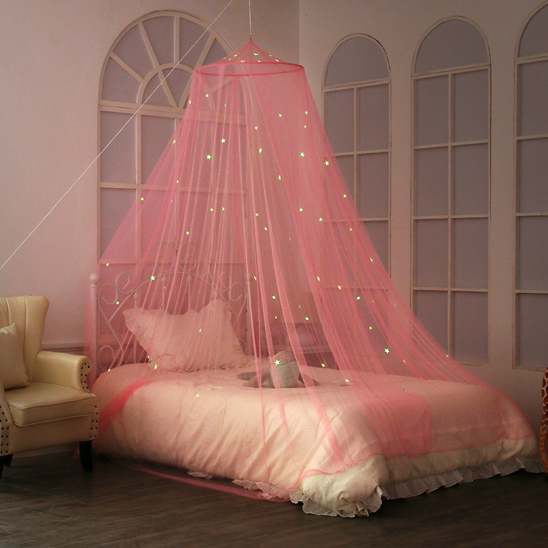 Bed Canopy Hanging Mosquito Net for Baby Crib Kids Lace Round Dome Fairy Netting Playing Tent Room Decoration for Girls