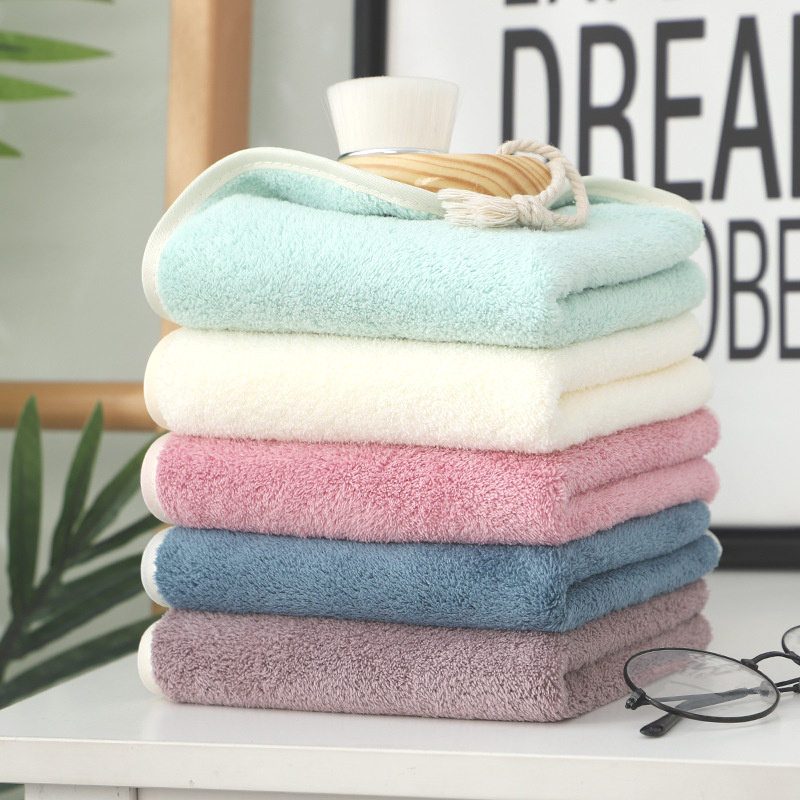 Factory High Quality Coral Fleece Microfibre Hand And Face Towel Custom Logo Friend Gift Mini Hand Towels For Bathroom