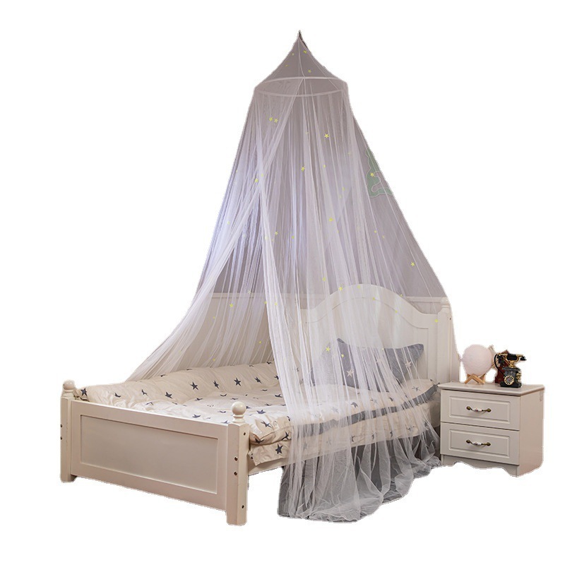 Bed Canopy Hanging Mosquito Net for Baby Crib Kids Lace Round Dome Fairy Netting Playing Tent Room Decoration for Girls