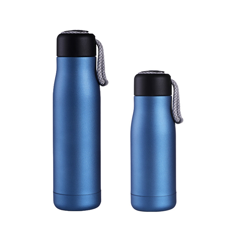 New design portable wide mouth double wall stainless steel water bottle flask travel tea infuser