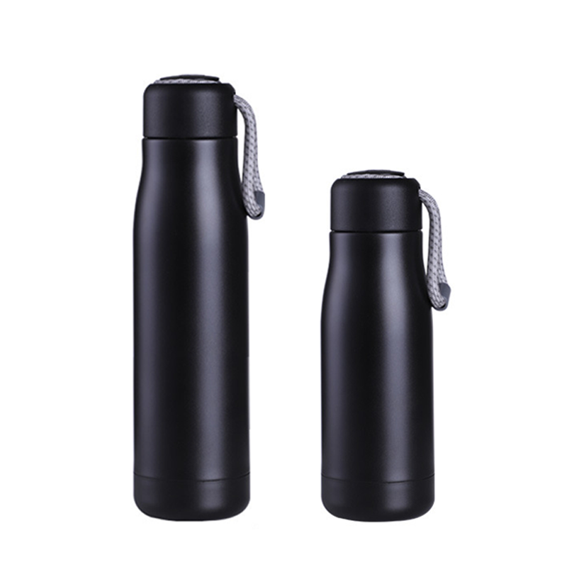 New design portable wide mouth double wall stainless steel water bottle flask travel tea infuser