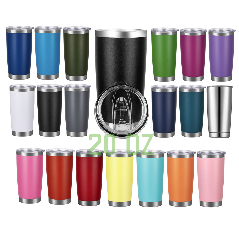 Trending products 2024 new arrivals 20 oz insulated tumblers in bulk stainless steel mugs with logo printed 20oz tumbler